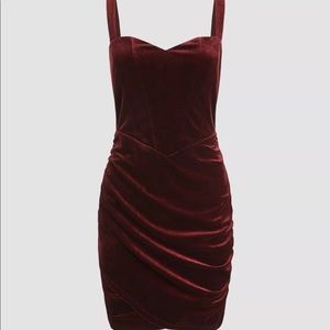 Velvet Corset Cami Mini Dress